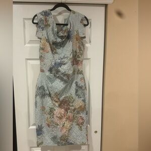 Adrianna Papell Multicolor Lace Dress